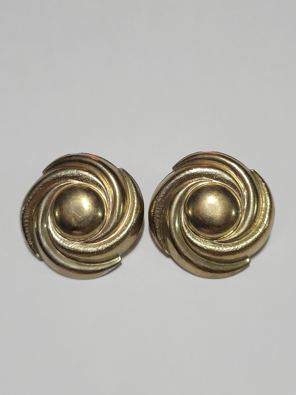 Classic Swirl Gold-Tone Earrings - Women's Jewelry